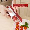 Tomato Grape Cherry Slicer Fruit Vegetable Salad Manual Slicer, Fruit and Vegetable Tool Kitchen Gadget, Progressive Zip Slicer