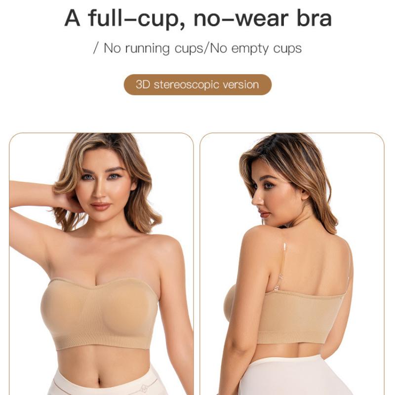 Большие размеры женской груди, нижнее белье Boob Tube Top, красивая спина и открытые плечи, женское нижнее белье