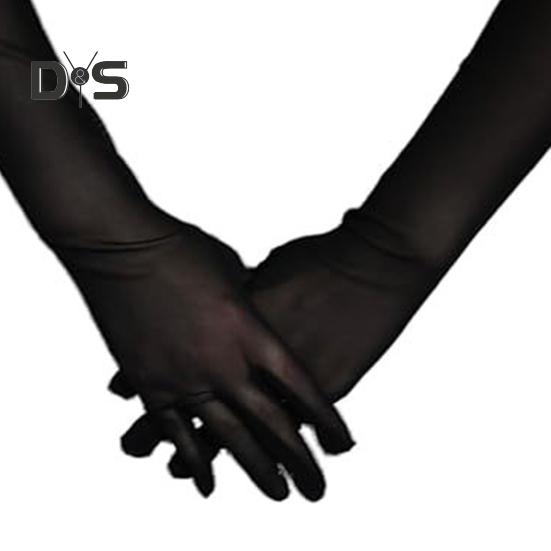 1 пара женских выпускных рукавов, прозрачная сетка, удлиненные солнцезащитные ультратонкие манжеты для выступлений, свадебных фотосессий