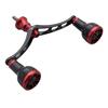 Улучшенная ручка катушки, совместимая с сериями спиннинговых катушек Shimano и Daiwa Arch Engine, цвет Вино 98/110 мм, ручка 24,5 мм, Катушки, (Черный и красный, 98 мм)
