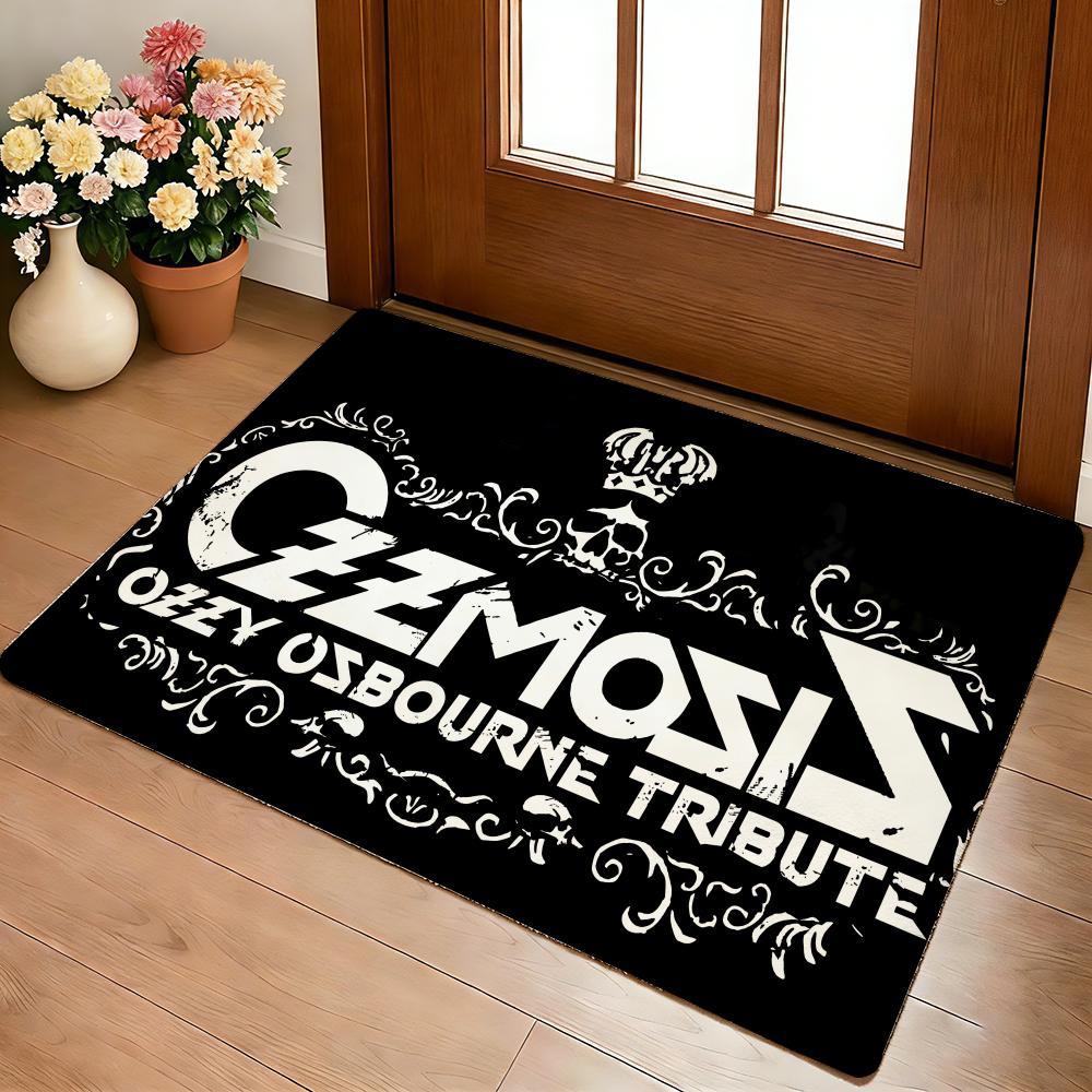 Singer O-ozzy Osbourne Floor Mat Cozy Flannel Soft Thick Non-Slip Mat For Living Room Bedroom Kitchen Decor Rugs