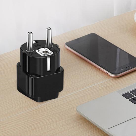 Converter Plug Reliable 10A Solid Color Power Adapter European Standard Conversion Plug Travel Adapter Travelers Accessory