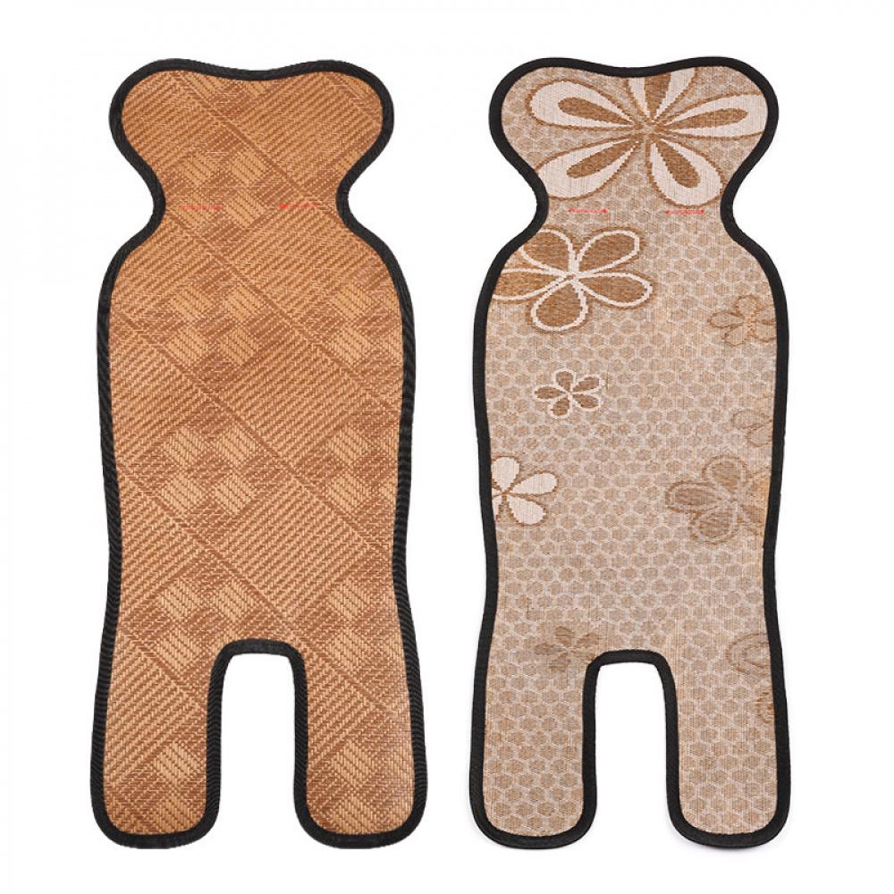 Ice‑Silk Stroller Cooling Mat, Breathable Rattan Cushion for Kids Safety Car Seat, Universal Summer Pad for One‑Click Folding Baby Stroller