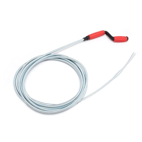 Yasuzumi Shoji Spring Wire Brush, 5 Meters, for Flush Pipe Cleaning, Toilets, Kitchen Drains, Bathrooms, and Gutters, Eliminates Clogs and Odors