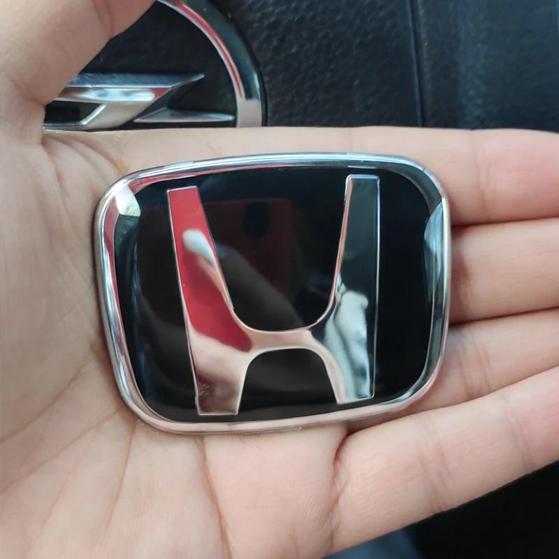 1PC Car Steering Wheel H Logo Emblem Cover Sticker Replacement for Honda Civic Fit Jazz Accord CRV HRV City Odyssey Passport DI4
