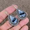 Dendrite Opal Gemstone Handmade 925 Sterling Silver Jewelry Earring 2.05" KKG-700