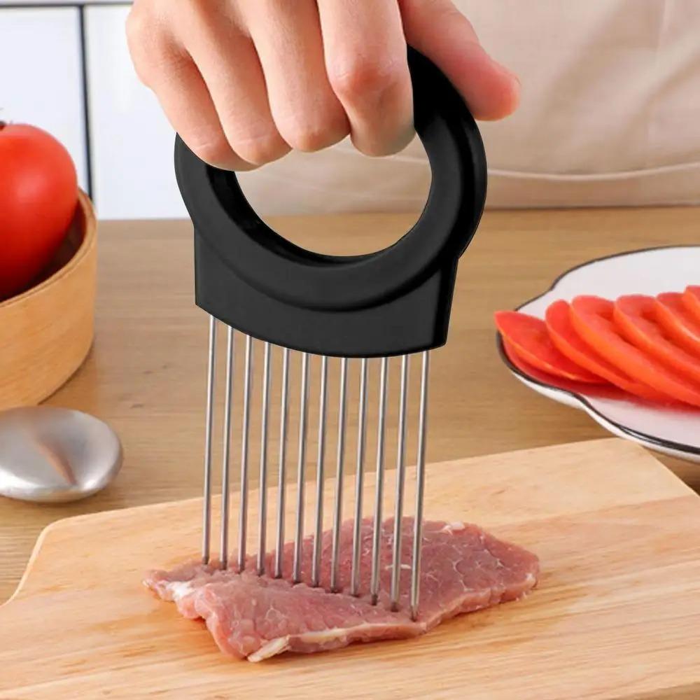 Onion Needle Easy Slicer Chopper Multifunction Tomato Fork New Vegetable Tool