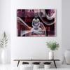 Canvas print, Modern Buddha Abstraction purple