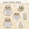 1-10PCS Positive Energy Potato Mini Handmade Plush Knitted Doll with Card Fun Stress Relieving Knitted Doll Home Decoration