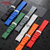 FKM Fluororubber Rubber Watch Strap 21mm Waterproof Silicone Wristband For Submariner DEEPSEA Oysterflex Rolex Watchband Band