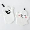 Cartoon Ghost Hand Towel Halloween Embroidered Ghost Handkerchief Kitchen Bathroom Dishcloths Rag For Drying Cleaning Cooking