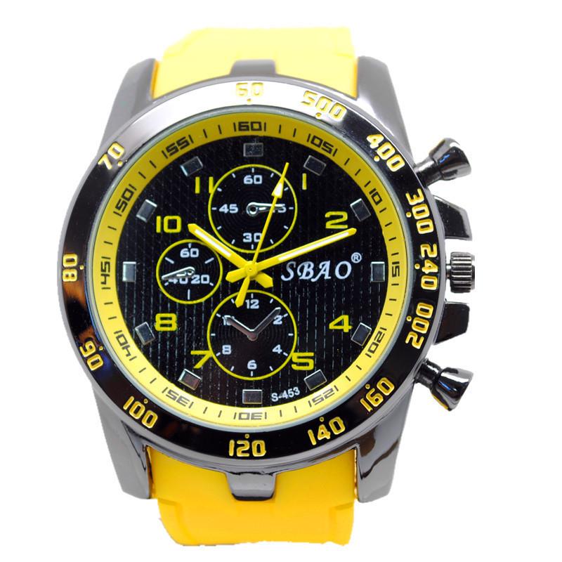 Sports Silicone Watch Luxury Analog Quartz Modern Men Fashion Wrist Watch
