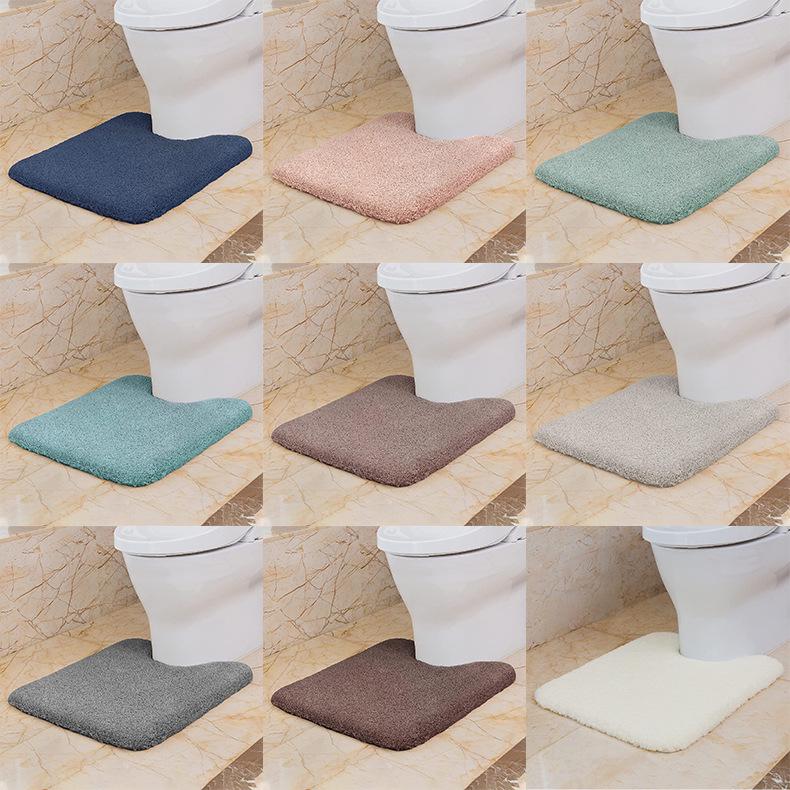 High-Pile Non-Slip Water-Absorbing Floor Mat for Kitchen & Bathroom