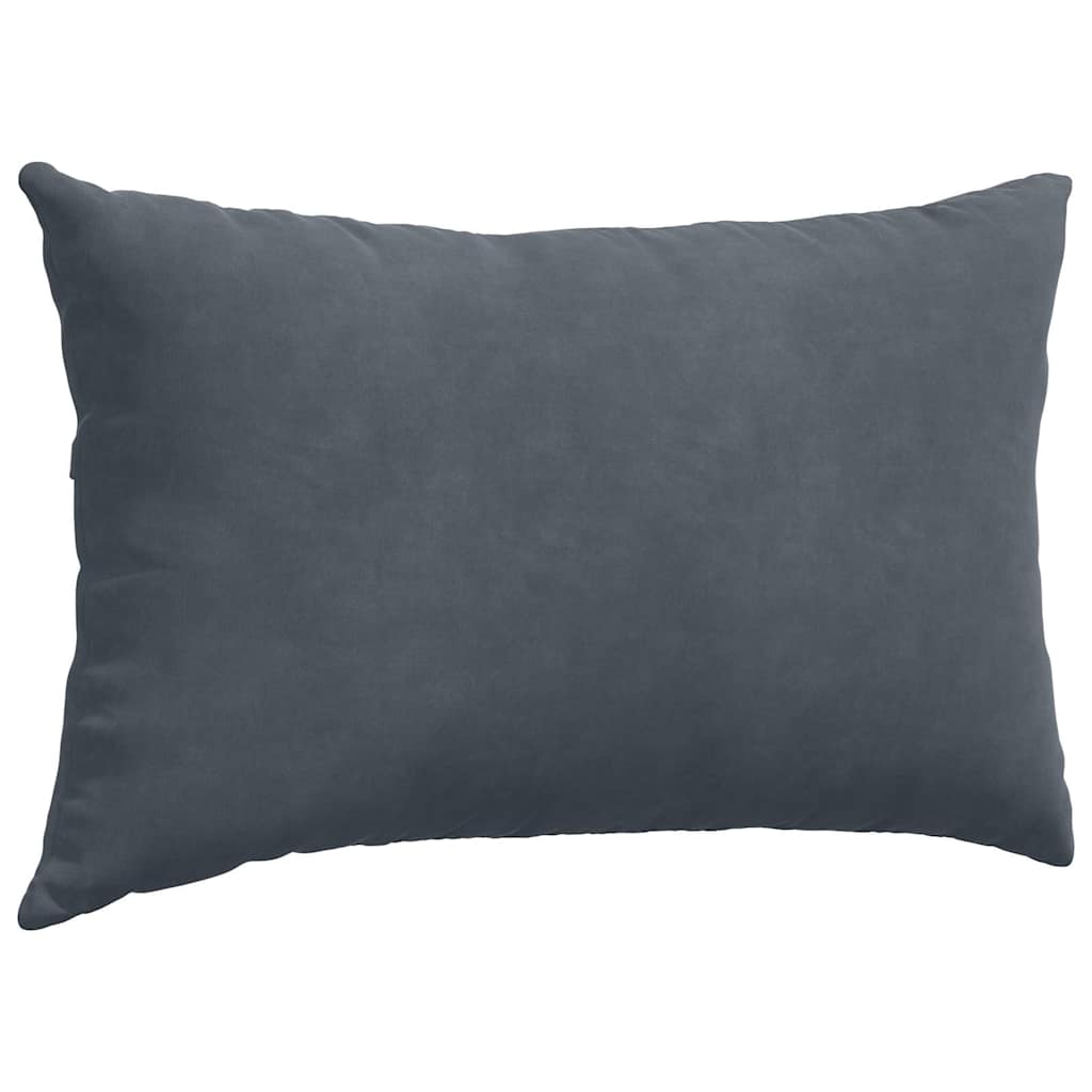 Sofa Cushions 2 Pieces Dark Grey 50 x 30 cm Cord Fabric