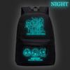 Luminous Backpack Demon Hunters KPop Demon Hunters Cross-border Large Capacity Student School Bag Casual Simple
