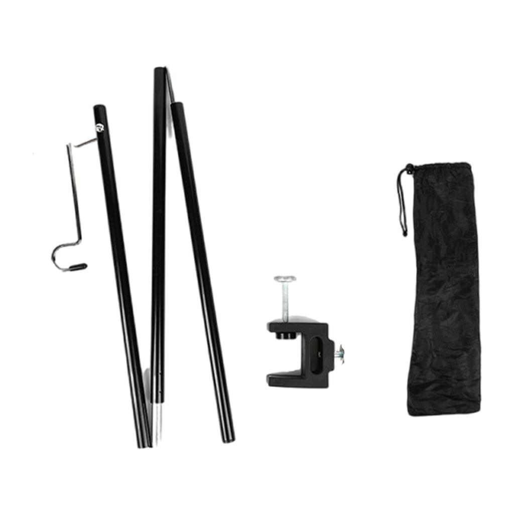 Складная стойка для лампы Портативная уличная вешалка для настольной лампы для пикников, походов, рыбалки, пеших походов, сада, долговечная