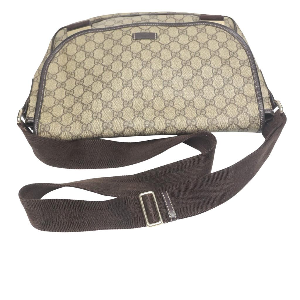 Gucci GG plus GG Supreme Сумка через плечо GG Supreme Canvas Коричневый 201732 002122 Б/у