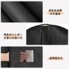 VECELO Clothing Covers, Dustproof Suit Covers, Long, Set of 2, 60*140cm, Zippered, Moisture-Wicking, Stain-Resistant, with Visible Window, Fits Coats,