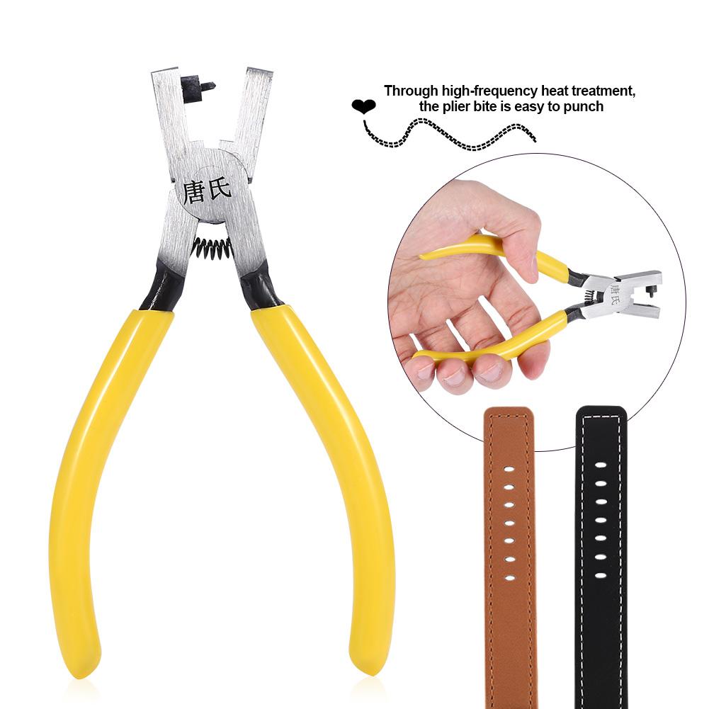 1 шт., перфоратор для часов из углеродистой стали, ремень, дырокол, плоскогубцы, инструмент для ремонта