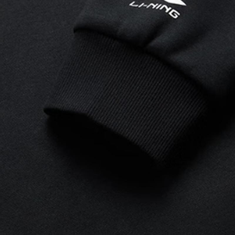 Li Ning Логотип с надписью Модный Ретро Свободный Удобный Пуловер с круглым вырезом Толстовка с длинным рукавом Повседневный Спортивный костюм AWDVK1-1-AKL81-1