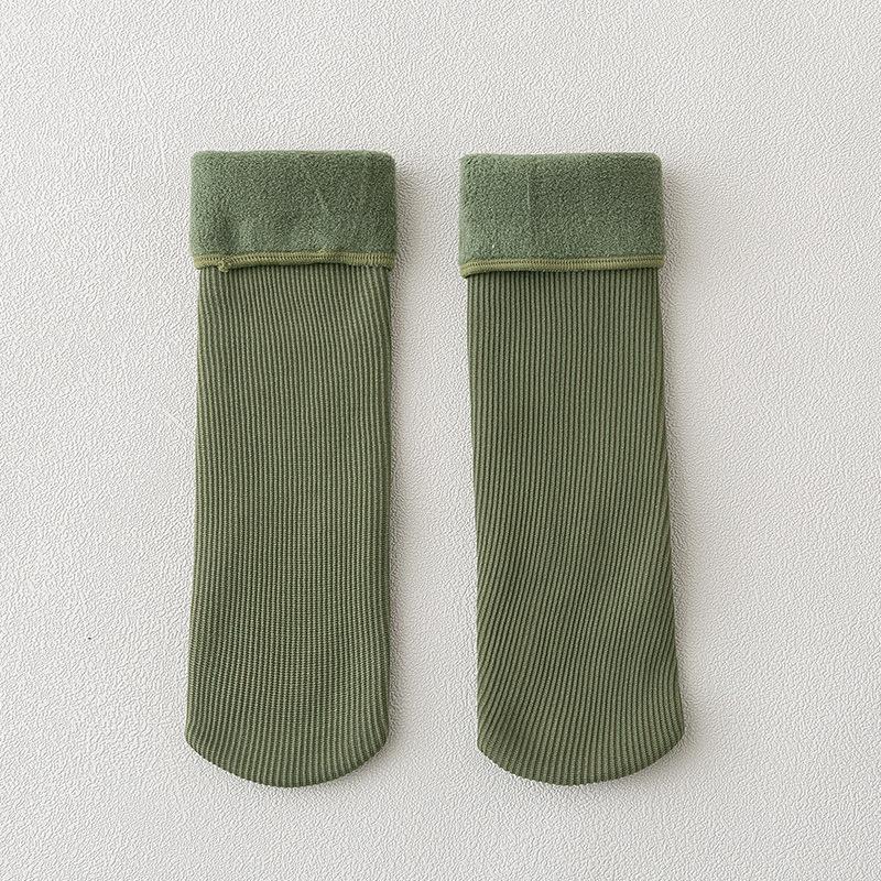 Детские зимние теплые носки для девочек, утепленные теплые носки, домашние напольные носки LXY