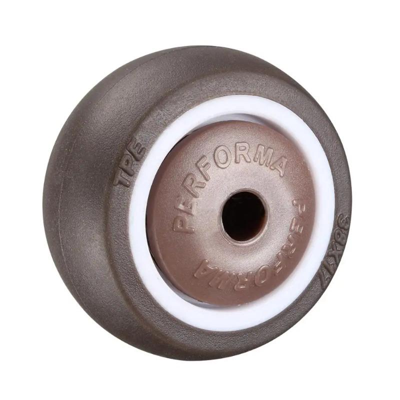 4 шт./комплект 2” прочные поворотные резиновые ролики M12 X 25 мм с фиксатором ролики сменные ролики для мебели