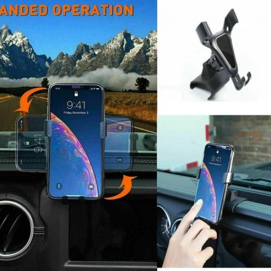 360° Держатель для телефона на приборную панель Стенд Аксессуары Для Jeep Wrangler JL JT 2018-