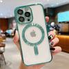Роскошный прозрачный чехол Magsafe с беспроводной зарядкой для iPhone 15 14 13 12 11 Pro Max X XR XS Plus, мягкий чехол