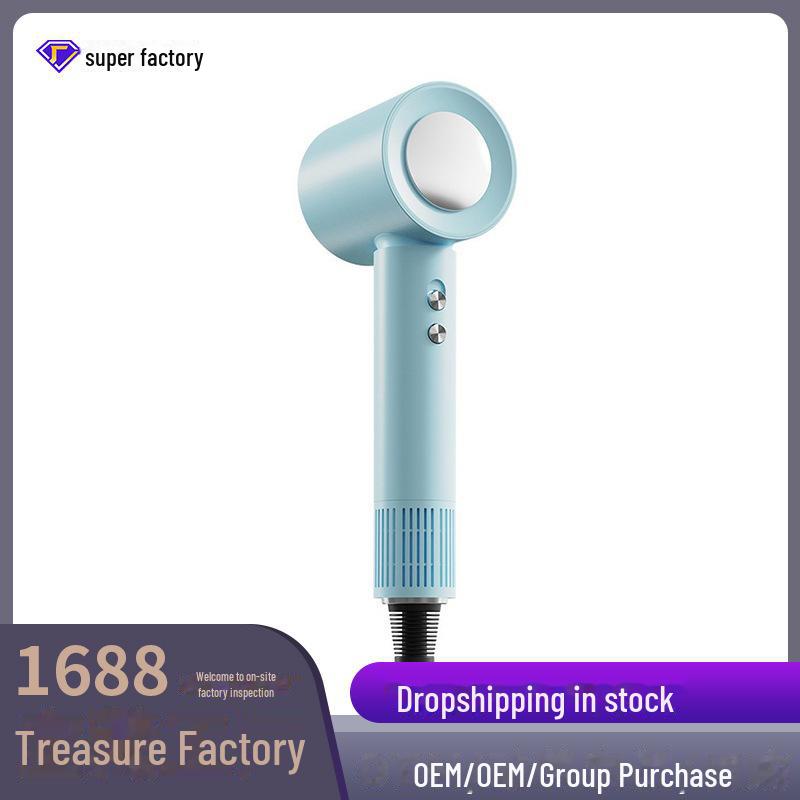 Мощный безлистный фен для волос: Бесшумный, высокоскоростной, с постоянной температурой уход за волосами для домашнего использования