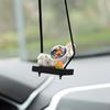 Car Swing Astronaut Hanging Decoration Resin Craft Auto Rearview Mirror Cartoon Spaceman Pendant Ornament Interior Accessories