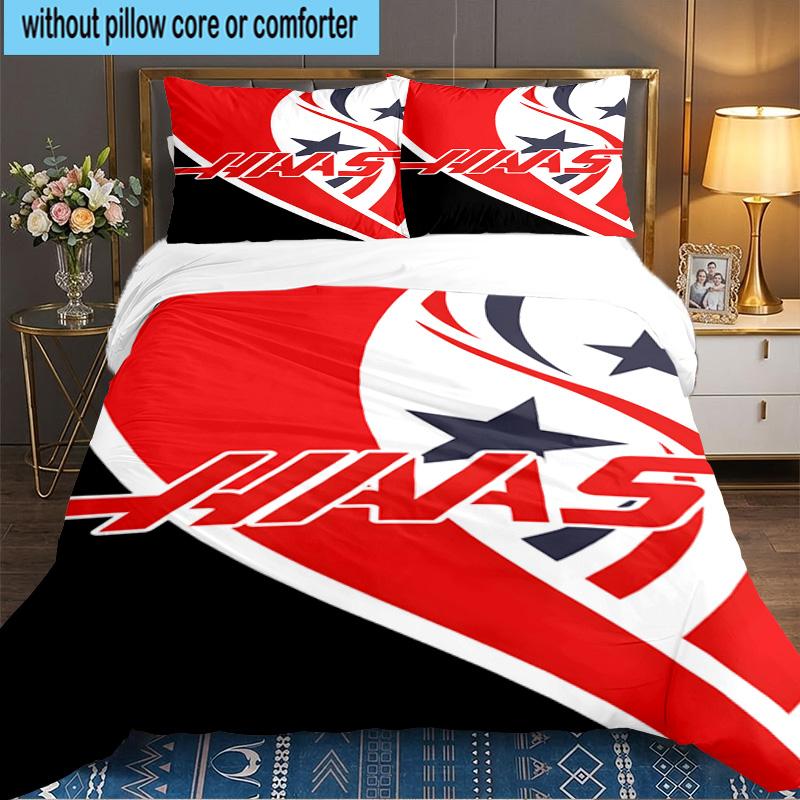 3PCS F1 Team Bedding Set,Including 1pc Duvet Cover And 2pcs Pillowcases Perfect for Bedroom, Dormitory, Large size Fan Christmas gift