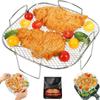 Stainless Steel Mesh Air Fryer Baking Rack Rust-proof Air Fry Basket Steaming Cooling Grid  Kitchen