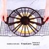 Round Cake Layer Slicer: 10/12 Equal Plastic Divider Baking Tool