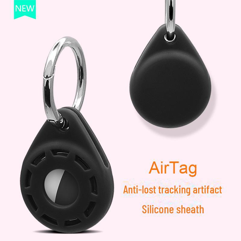 Waterdrop Multicolor Silicone AirTag Protective Cover with Hanging Buckle