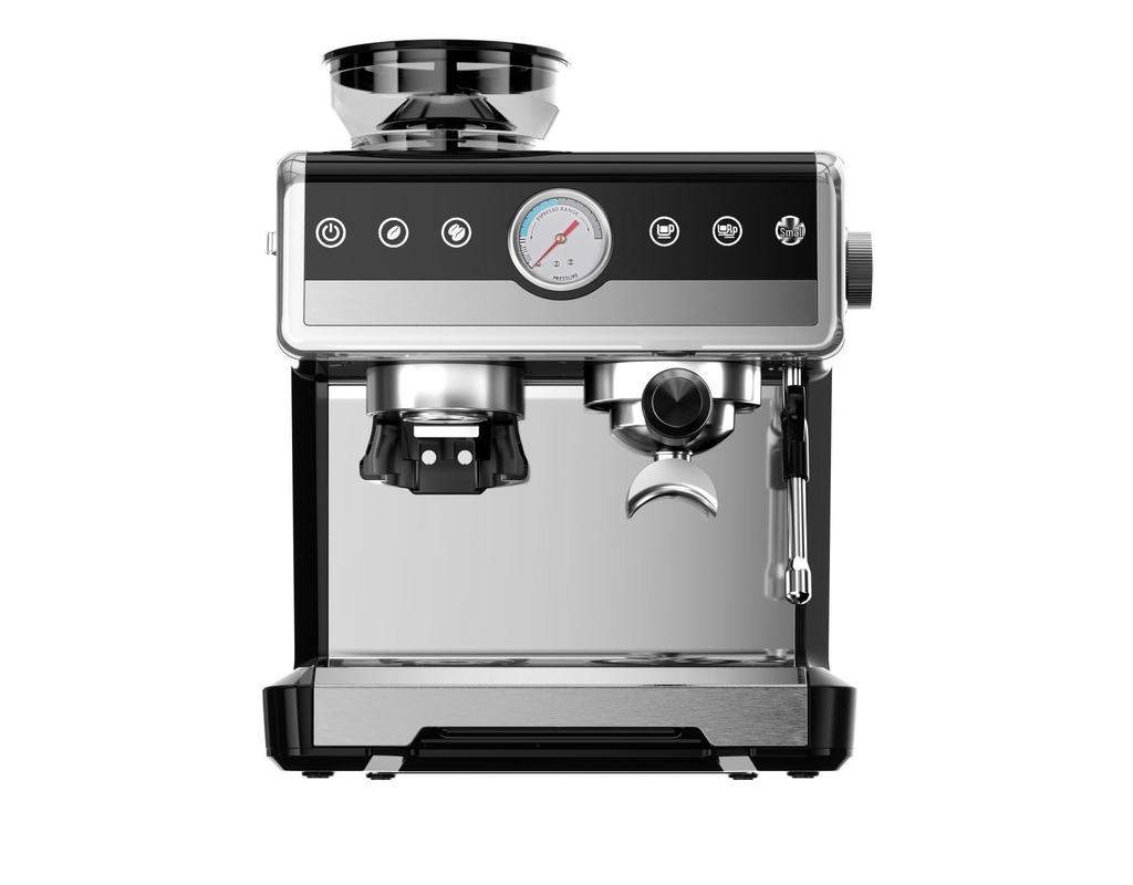 Американская полуавтоматическая эспрессо-машина UDI с экстракцией под высоким давлением и вспенивателем молока.