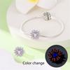 Original 925 Sterling copper Glow-in-the-dark Green Zircon Heart Butterfly & Spinning Ball Dangle Charm Fits Original Bracelet