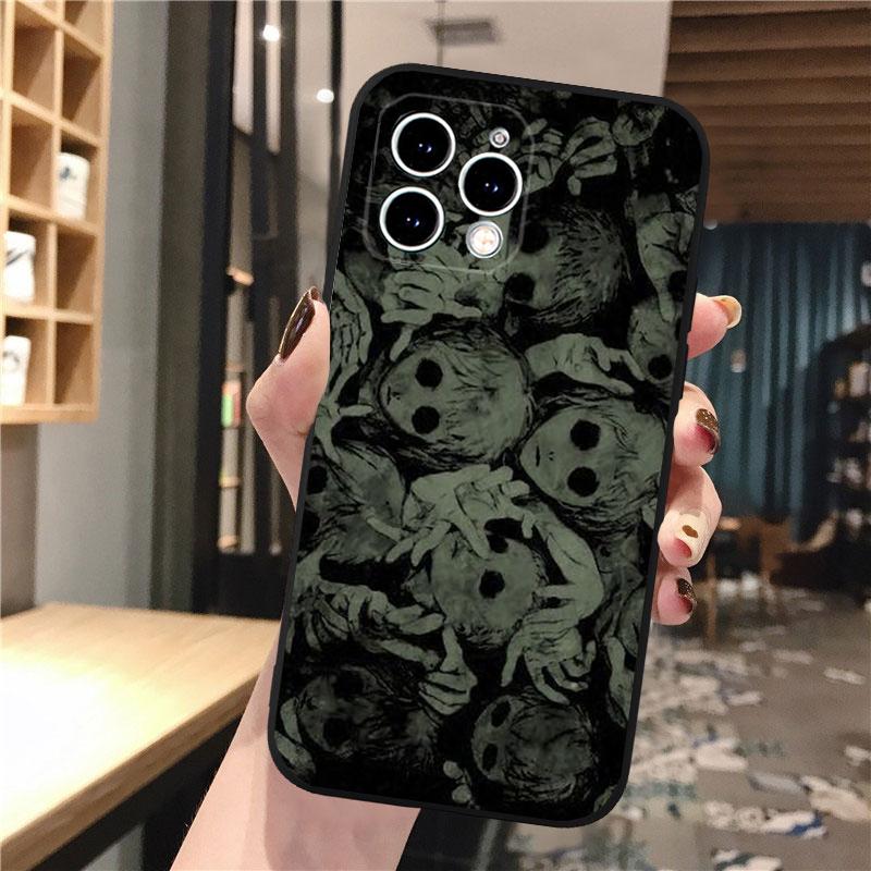 Чехол для телефона Carcasa Funda Для iPhone 17 Pro Max Air 16 15 14 13 Pro Max 15 16 Pro 15Plus Ужасы Аниме Девушка Чехол
