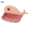 Storage Soap Rack Self Adhesive Cartoon Whale Drain Soap Box Whale Shaped Soap Holder No Drilling