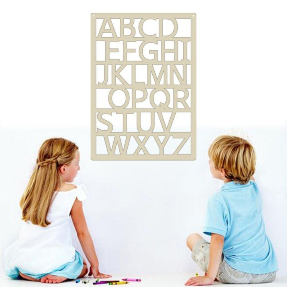 Decor House Wall Hanging Alphabet Wall Hanger Wood Craft Window Shaped Pendant Wood Hanger Pendant