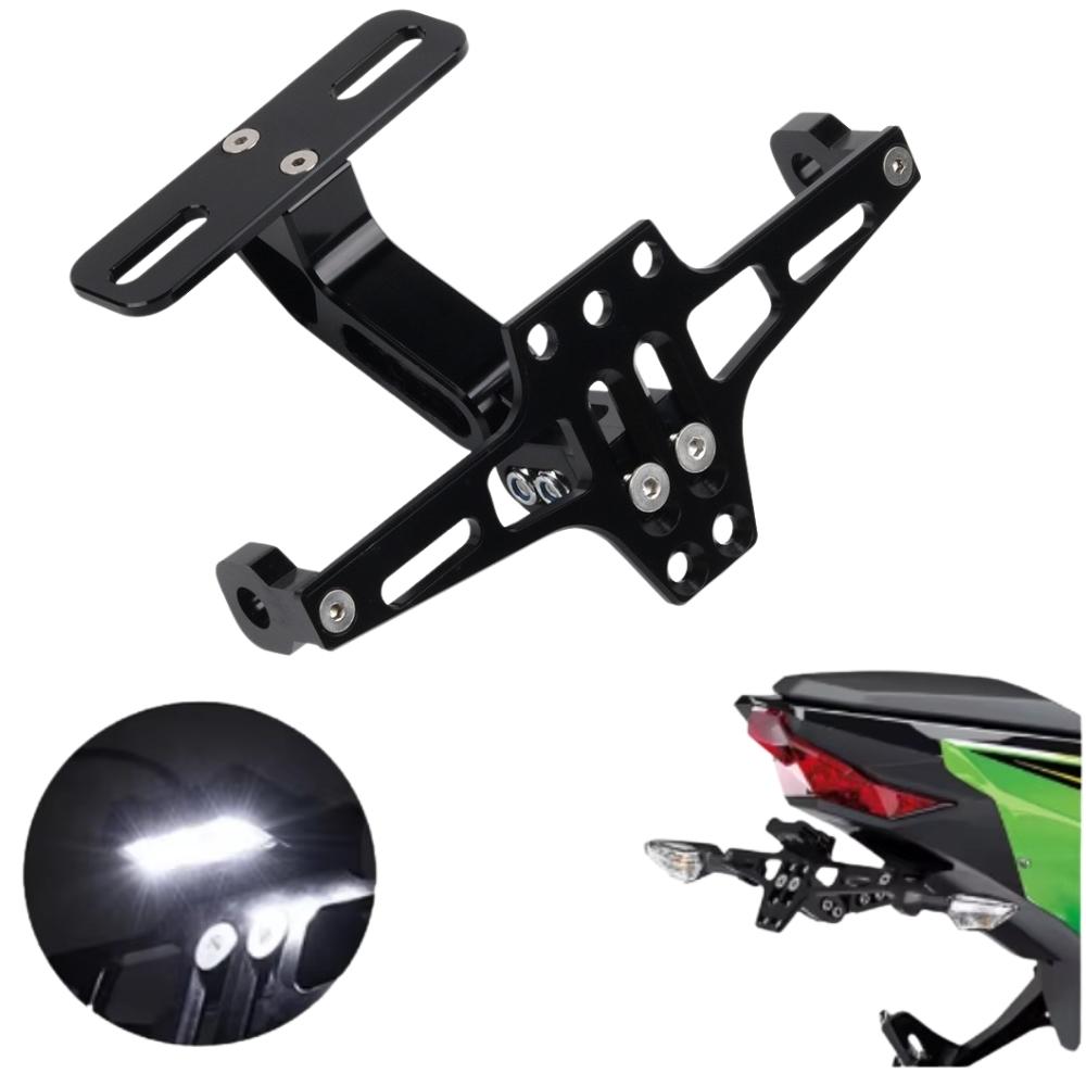 Универсальный держатель номерного знака мотоцикла, кронштейн номерного знака для BMW R1200GS, Yamaha MT07 MT10, Kawasaki Z750 Z800, аксессуары