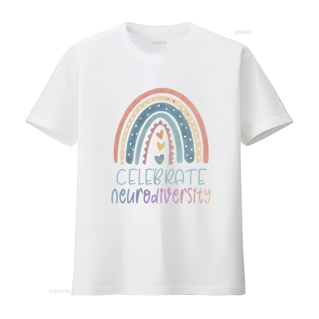 Мужская футболка CELEBRATE NEURODIVERSITY Психическое здоровье Осознание аутизма Черная X Large винтажная стирка уличная мода стильная мягкая