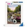 Puzzle - RAVENSBURGER - Vélo et fleurs à Amsterdam - 1000 pièces - 70 x 50 cm - Relaxation