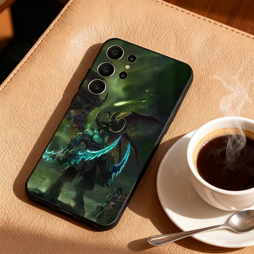 G-Game T-The W-World of W-Warcraft Phone Case For Samsung S26,S25,24,23,22,30,21,10,9,Ultra,Plus,Lite,Black Soft Case