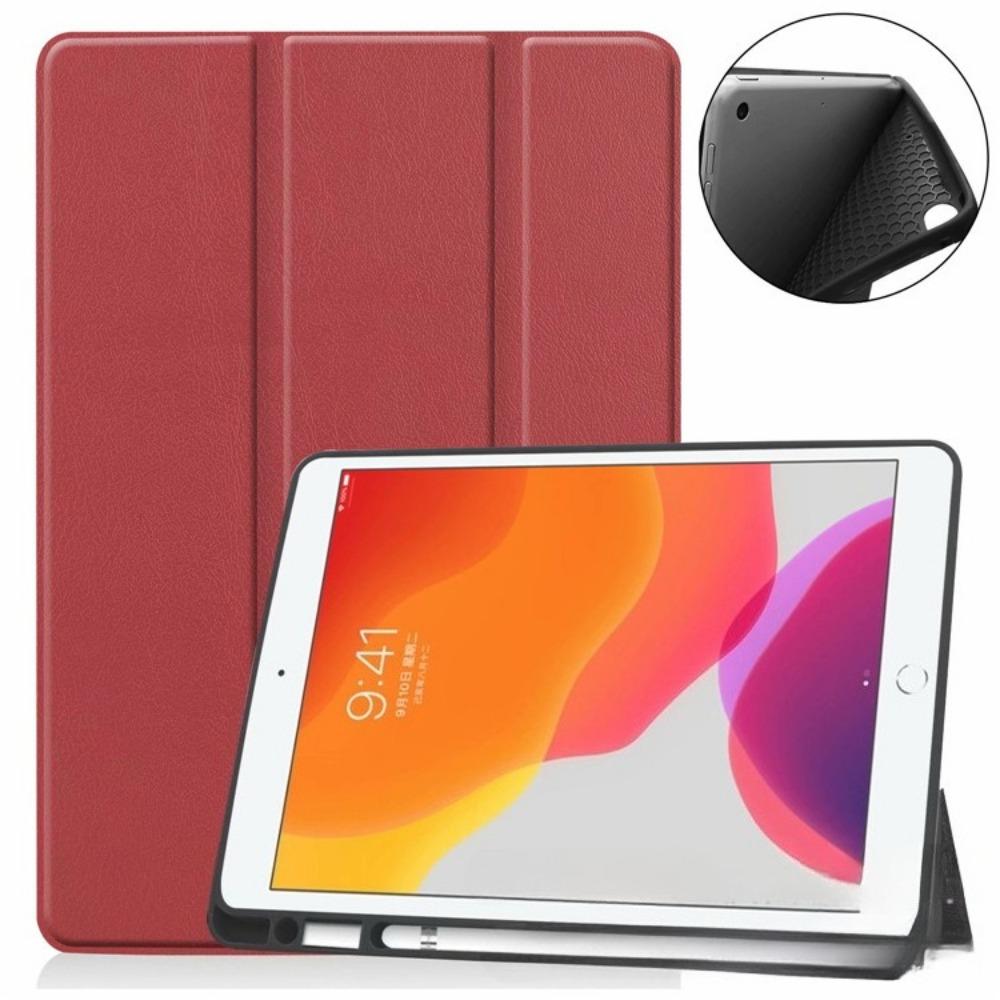 Кожаный чехол-трифолд для iPad Mini 7 со слотом для Apple Pencil, обложка с функцией автоматического сна/пробуждения