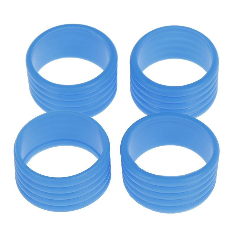 4pcs Tennis Racket Rubber Ring Grip Stretchable Stretchy Handle Rubber Ring