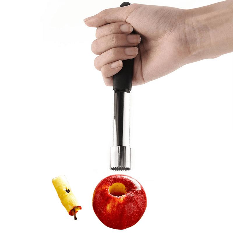 Easy-to-use stainless steel fruit and vegetable corer - Perfectly suitable for Apple Pears etc - Essential Kitchen Tools