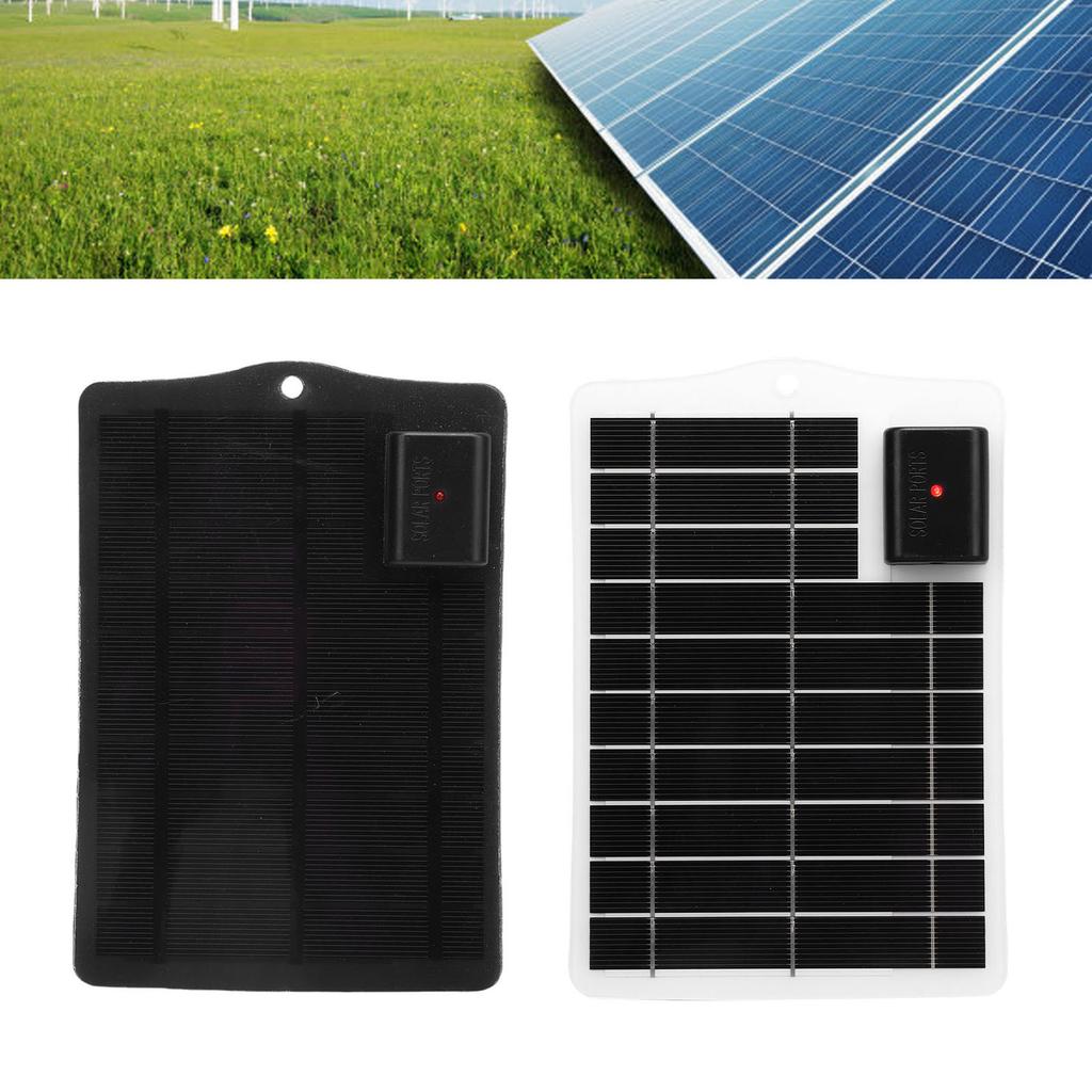 7W Solar Panel  Monocrystalline Silicon Portable Small Solar Panel for Outdoor Emergency Solar Charging Panel