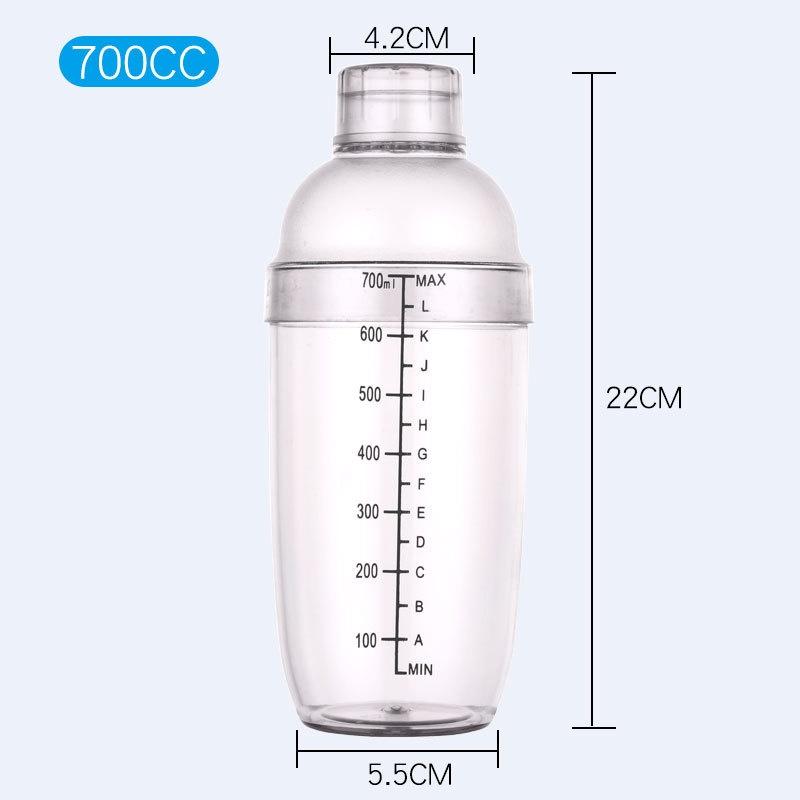 Plastic Cocktail Shaker 300ml/500ml/700ml/1000ml Wine Beverage Mixer Wine Shaker Drink Mixer Barware