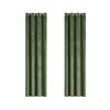 52x63 Inch Green Thermal Insulated Curtains - Soundproof Velvet Curtains With Grommets, Suitable For Bedroom And Living Room, Energy Saving Luxury