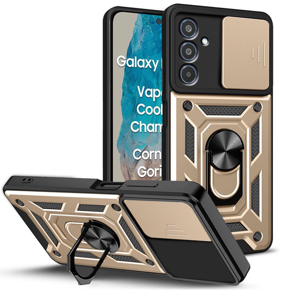 Чехол для защиты камеры Samsung M35 M55 M15 F15 M54 M14 F14 M23 M53 M33 F23 M52 Galaxy A55 A35 A15 A05 Armor Hybrid Ring Cover
